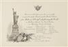 (SCULPTURE.) Inauguration of The Statue of Liberty Enlightening the World by the President of the United States